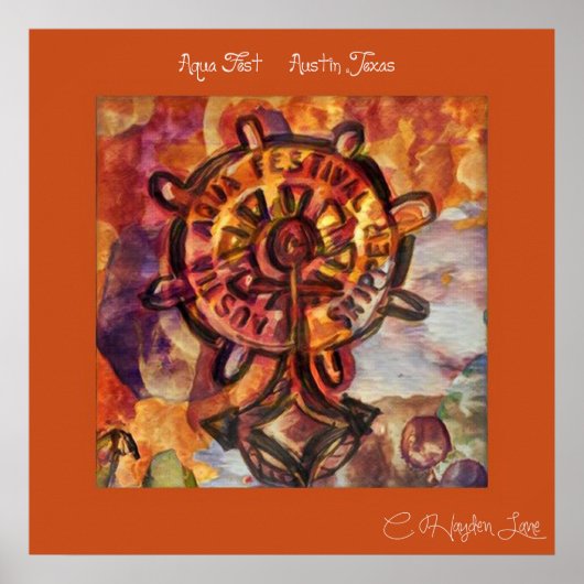 スローバックオースティンアクアフェストプリント ポスター (正面)