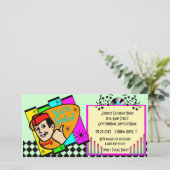 スローバックテーマパーティー招待状 (スタンド正面)