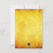 スローバックヒップホップとR&B招待状フラットカード サンキューカード (裏面)