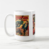 スローバック宇宙エイリアンレトロ人気があるカルチャーマグ コーヒーマグカップ (左)