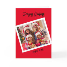 スローバック フォト スタイル、5" x 7" 折りたたみカード