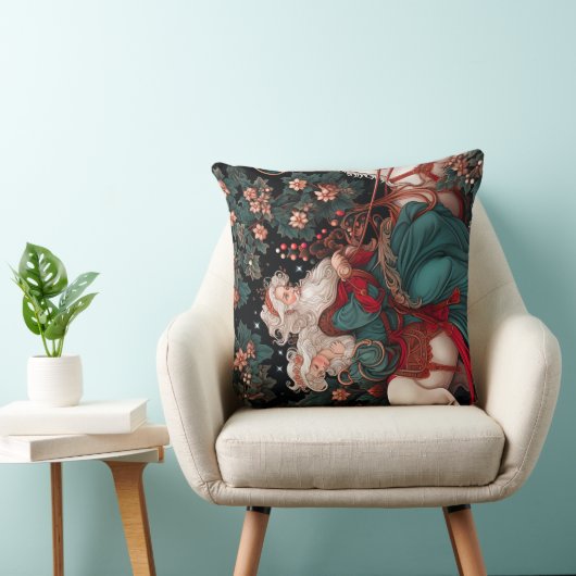 スローパイロービクトリアンユール（キリスト降誕祭）デザイン クッション (椅子)