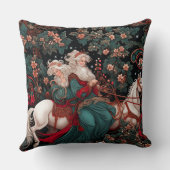 スローパイロービクトリアンユール（キリスト降誕祭）デザイン クッション (裏面)