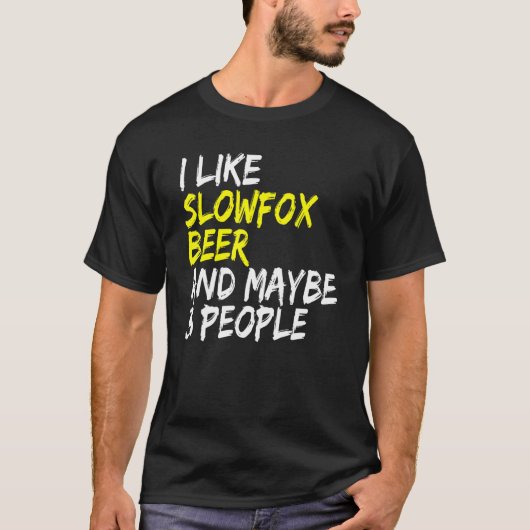 スローフォックス ビール好き ダンサー Tシャツ (正面)