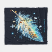 スローフレーク勾配フリースブランケット フリースブランケット (正面(横))