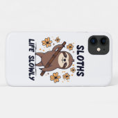 スローペースなナマケモノ Case-Mate iPhoneケース (裏面(横))