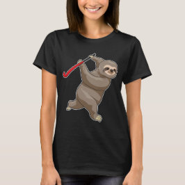 スローホッケー ホッケーのバット Tシャツ