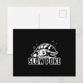 スローポケタートルラバーターカメ海おもしろいギフト ポストカード (正面/裏面)