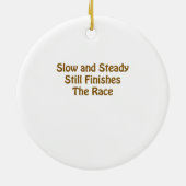 スローポークス – 亀とカタツムリ セラミックオーナメント (裏面)