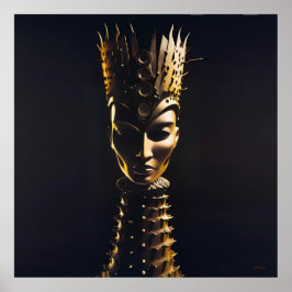 スローモーションでのクイーンの絶対ピン ポスター