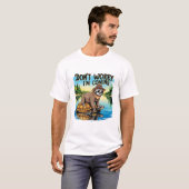 スローモーションTシャツ- ゆっくり待っててね Tシャツ (正面フル)