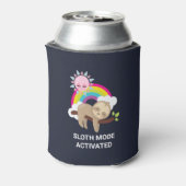 スローモード発動 楽しいイラスト 缶クーラー (缶裏面)