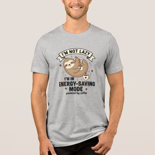 スローモード コーヒー パロディ Tシャツ (正面)