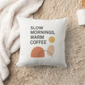 スローモーニング あたたかなコーヒー エシカル クッション (ブランケット)