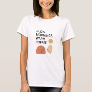 スローモーニング 温かいコーヒー エシカル Tシャツ