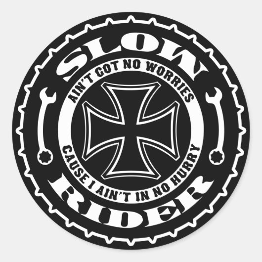 スローライダー ラウンドシール (正面)