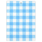 スローライフな夏の空のチェック柄 クリップボード (裏面)