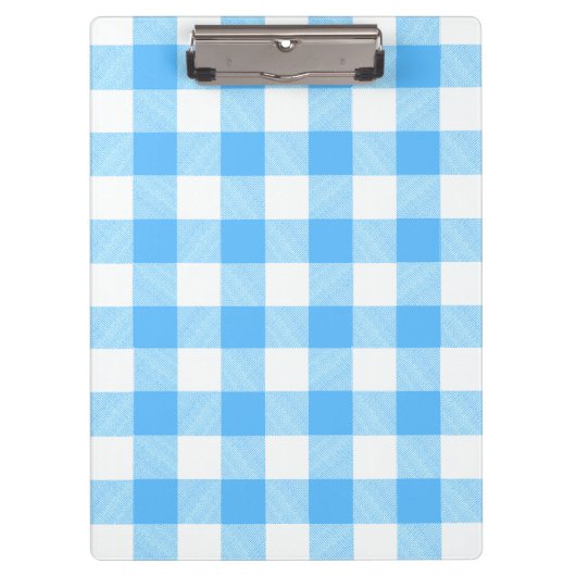 スローライフな夏の空のチェック柄 クリップボード (正面)
