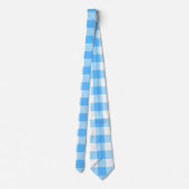スローライフの夏空のチェック柄 ネクタイ (裏面)