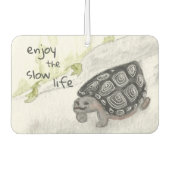 スローライフウォーターカラーカメ カーエアーフレッシュナー (正面)