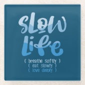 スローライフ2 ガラスコースター (正面)