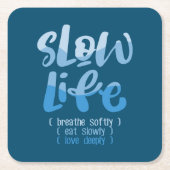 スローライフ2 スクエアペーパーコースター (正面)