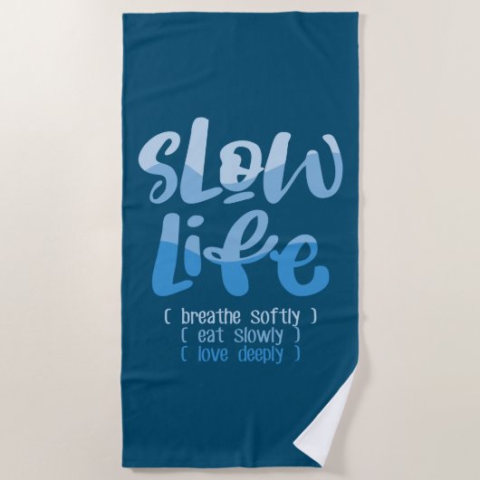 スローライフ2 ビーチタオル (正面)