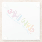 スローライフ ガラスコースター (裏面)