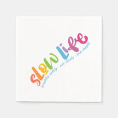 スローライフ スタンダードカクテルナプキン (正面)