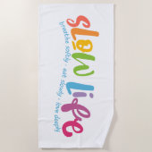 スローライフ ビーチタオル (正面)