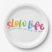 スローライフ ペーパープレート (正面)