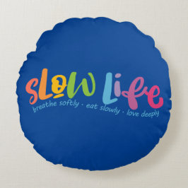 スローライフ ラウンドクッション