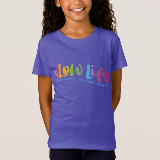 スローライフ Tシャツ (正面)