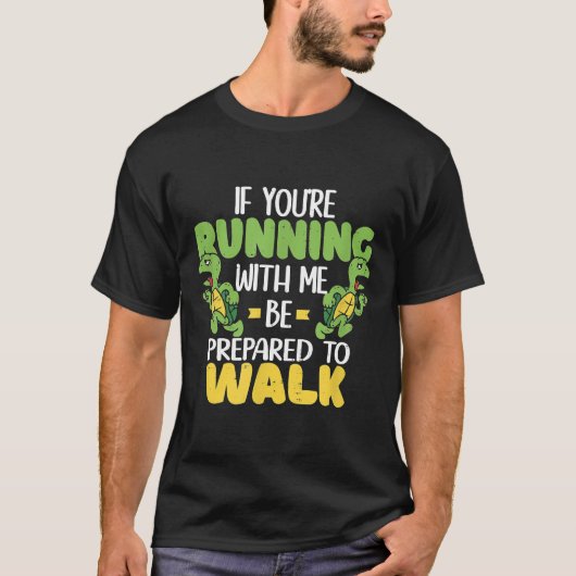 スローランもしナーランニングあなたは私タートルンニ Tシャツ (正面)