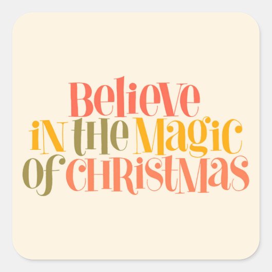 スローリビングライフスタイルデザイン スクエアシール (正面)