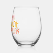 スローリビングライフスタイルデザイン ステムなしワイングラス (左)