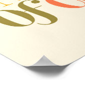 スローリビングライフスタイルデザイン ポスター (角)