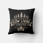 スローリビングライフスタイル クッション (裏面)