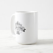 スローリビングライフスタイル コーヒーマグカップ (正面左)