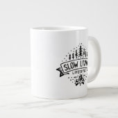 スローリビングライフスタイル ジャンボコーヒーマグカップ (正面右)