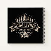 スローリビングライフスタイル ノートブック (裏面)