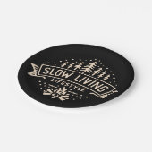 スローリビングライフスタイル ペーパープレート (アングル)