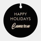 スローリビングライフスタイル メタルオーナメント (裏面)