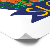 スローレーンでの生活かわいいカタツムリ ポスター (角)