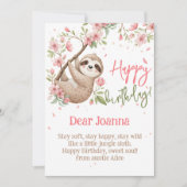 スローローな子どものお誕生日おめでとう シーズンカード (正面)