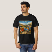スローロード・レイジ ロックウェル風水彩画の車 Tシャツ (正面フル)