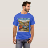 スローロード・レイジ ロックウェル風水彩画の車 Tシャツ (正面フル)