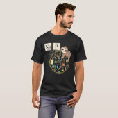 スロー化学 科学 私は昼寝 化学好き Tシャツ (正面フル)