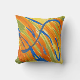 スロー枕 - 大胆な抽象色 クッション