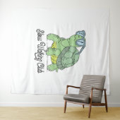 スロー歩くクラブキュートカおもしろいートル タペストリー (インサイチュ(横))